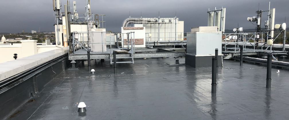 Commercial flat roof refurbishment by Storm Coatings